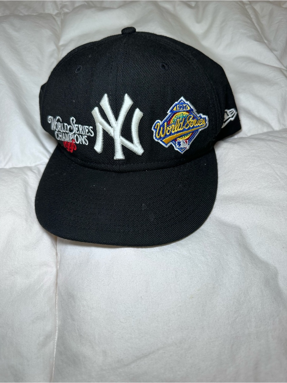 New Era Black New York Yankees World Series Patch Hat